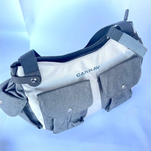 Conway Diaper Bag Travel Baby Bag Waterproof Insulated Gray Tote - Picture 6 of 15